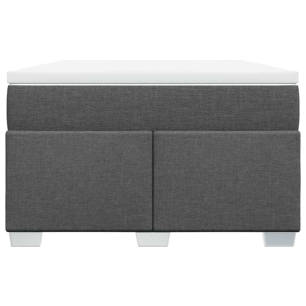 Giroletto a Molle con Materasso Grigio Scuro 120x190cm Tessuto | homemem39