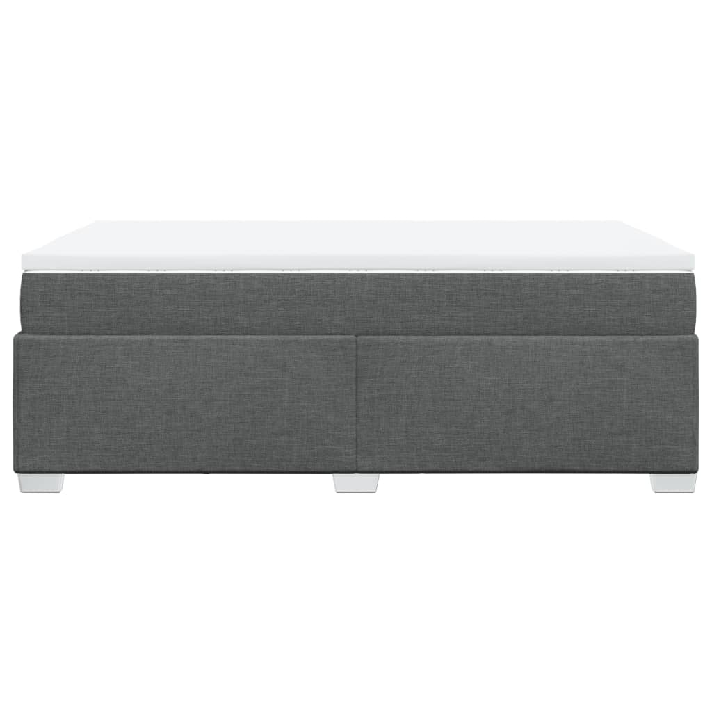 Giroletto a Molle con Materasso Grigio Scuro 120x190cm Tessuto | homemem39