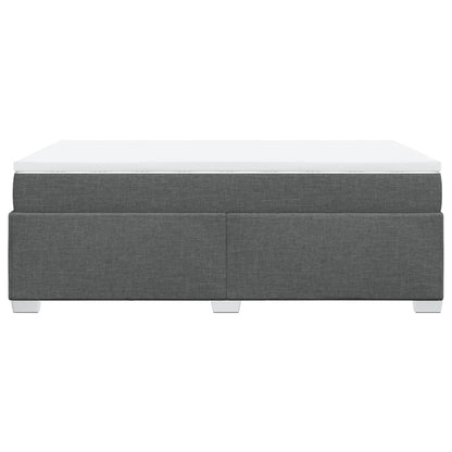 Giroletto a Molle con Materasso Grigio Scuro 120x190cm Tessuto | homemem39