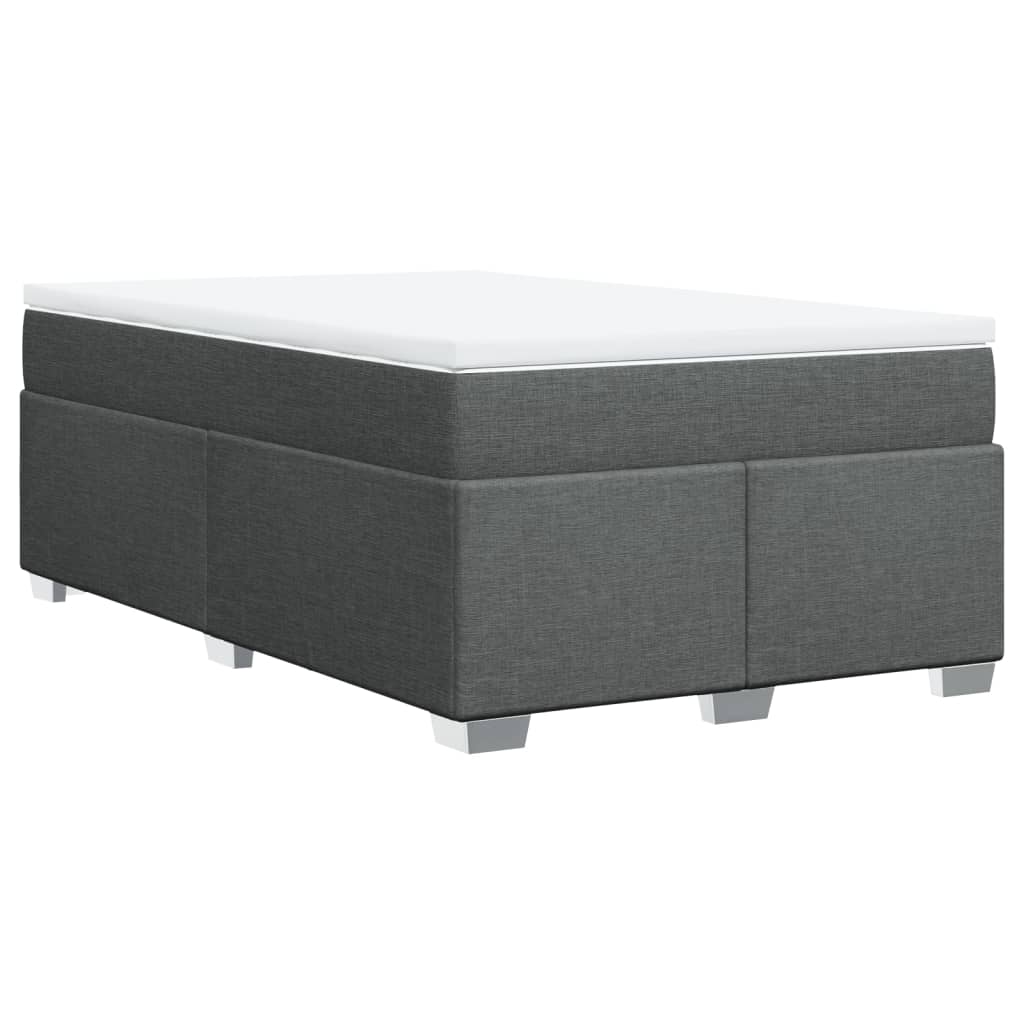 Giroletto a Molle con Materasso Grigio Scuro 120x190cm Tessuto | homemem39