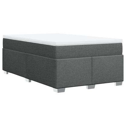 Giroletto a Molle con Materasso Grigio Scuro 120x190cm Tessuto | homemem39
