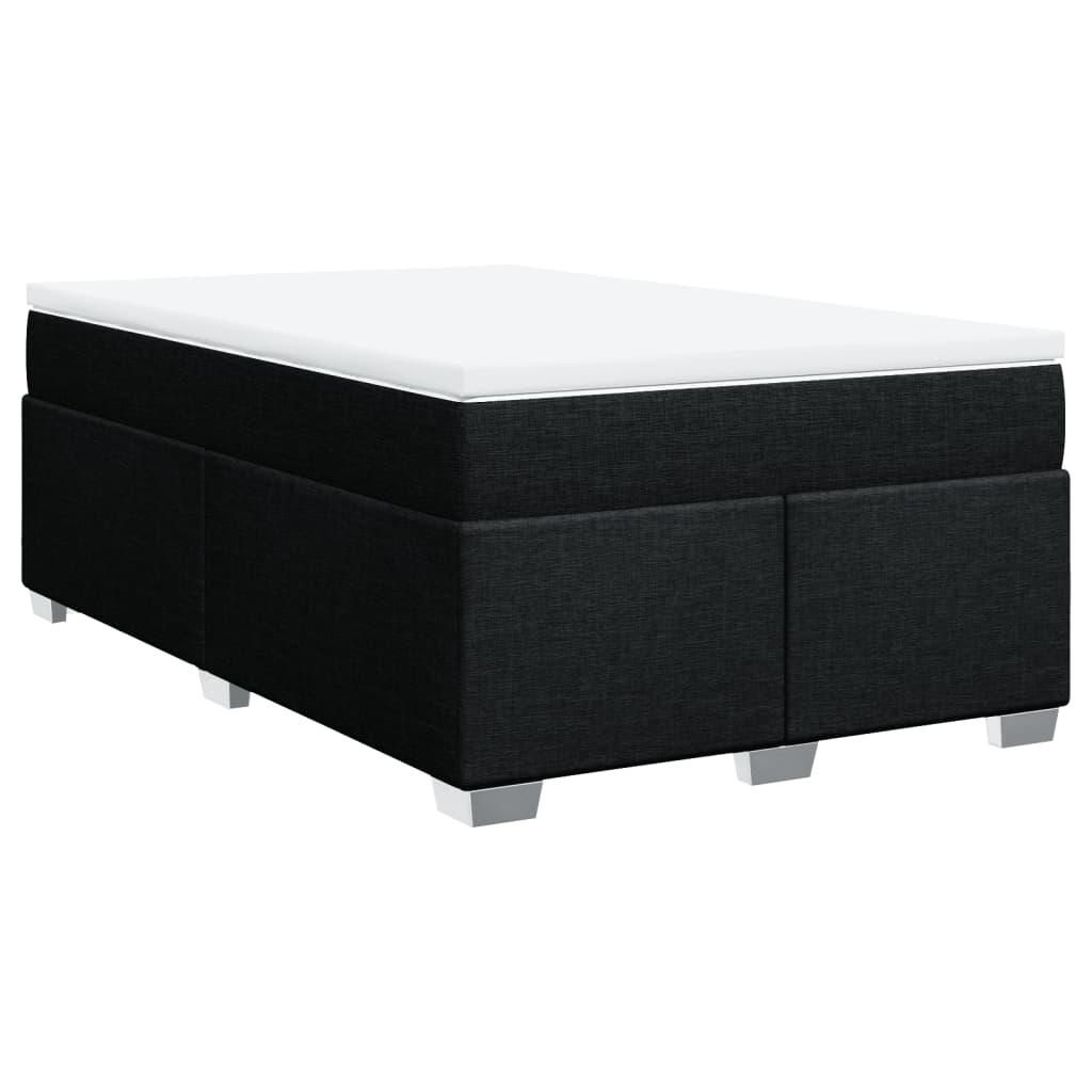 Giroletto a Molle con Materasso Nero 120x190 cm in Tessuto | homemem39