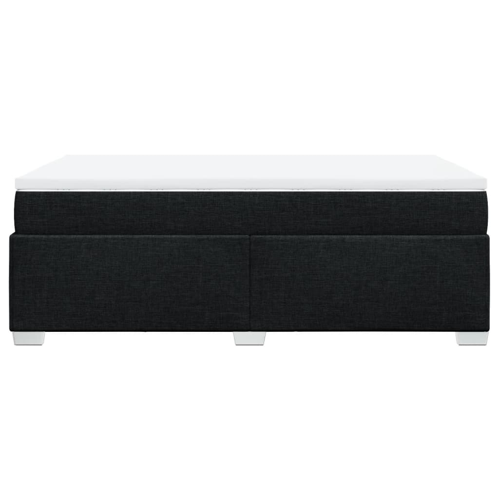 Giroletto a Molle con Materasso Nero 120x190 cm in Tessuto | homemem39
