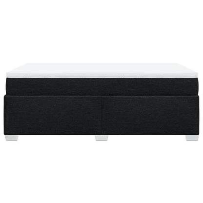 Giroletto a Molle con Materasso Nero 120x190 cm in Tessuto | homemem39
