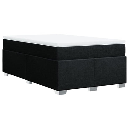 Giroletto a Molle con Materasso Nero 120x190 cm in Tessuto | homemem39