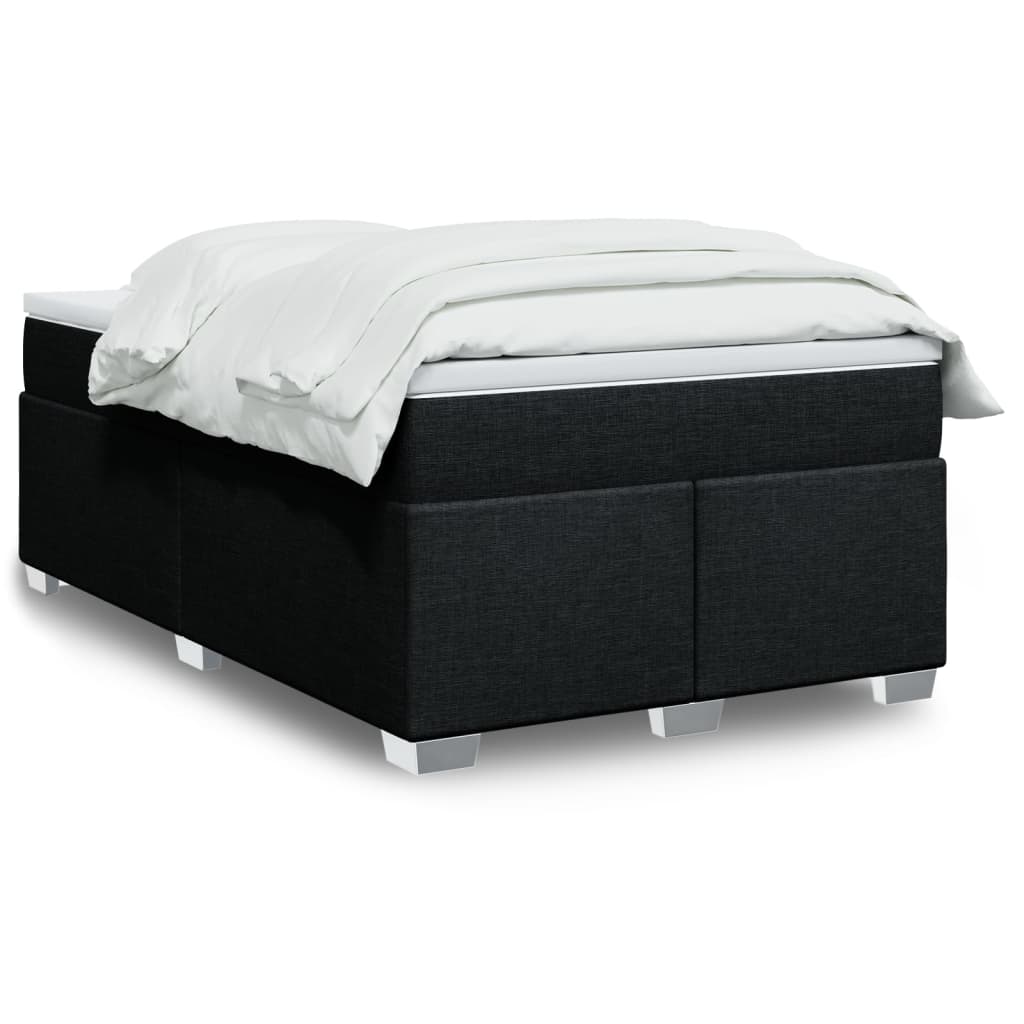 Giroletto a Molle con Materasso Nero 120x190 cm in Tessuto | homemem39