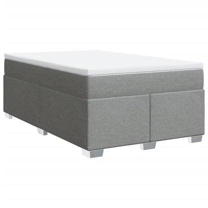 Giroletto a Molle con Materasso Grigio Chiaro 120x200cm Tessuto | homemem39