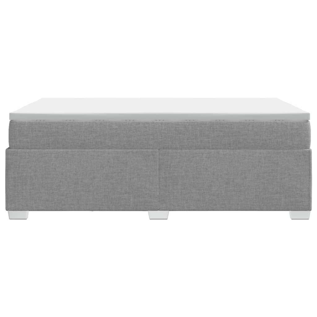 Giroletto a Molle con Materasso Grigio Chiaro 120x200cm Tessuto | homemem39