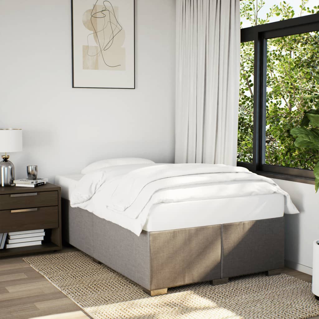 Giroletto a Molle con Materasso Tortora 120x200 cm in Tessuto | homemem39