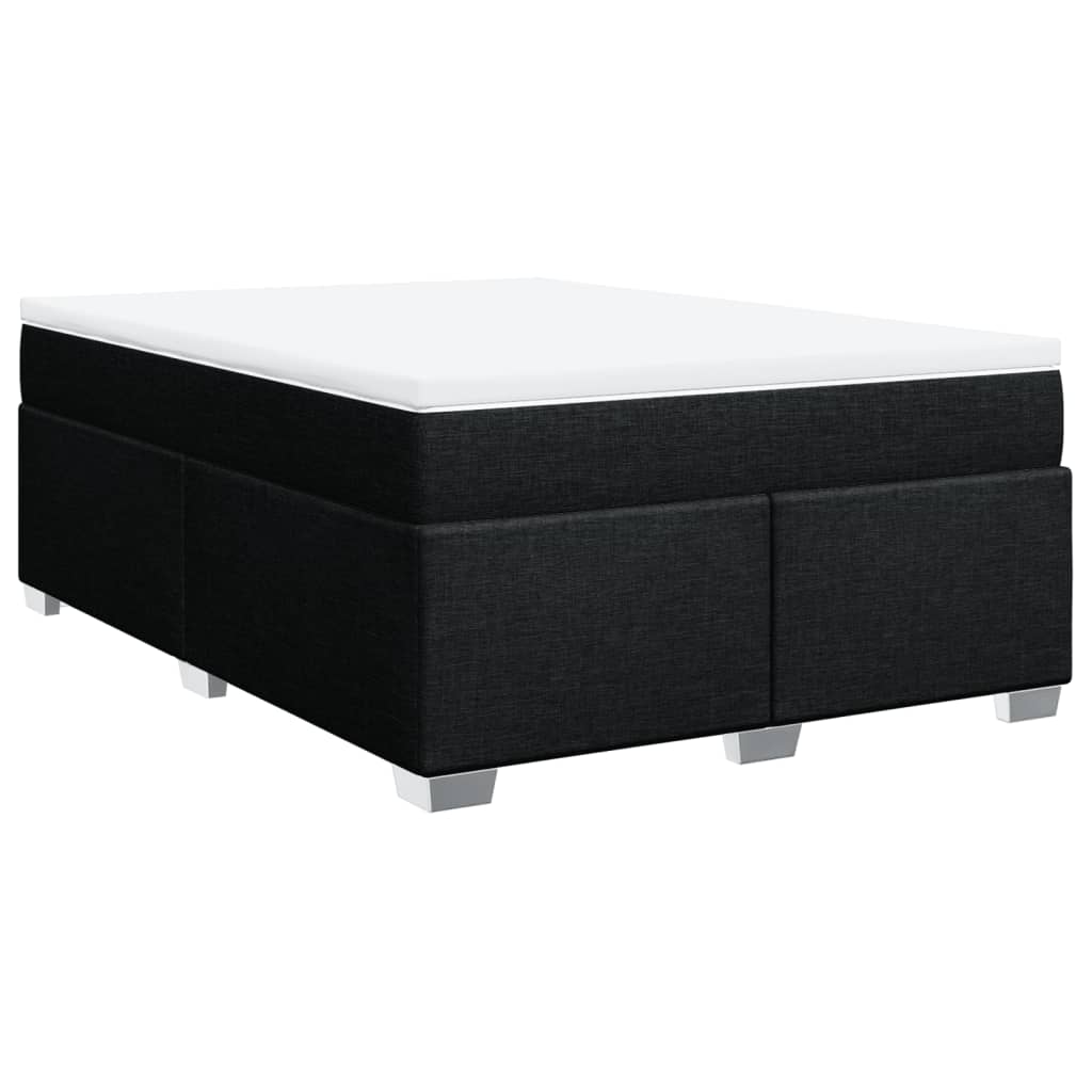 Giroletto a Molle con Materasso Nero 140x190 cm in Tessuto | homemem39