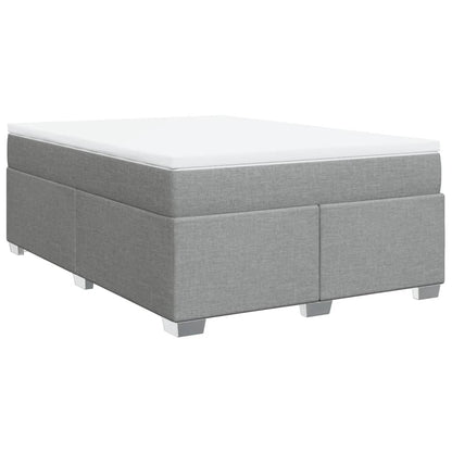Giroletto a Molle con Materasso Grigio Chiaro 140x200cm Tessuto | homemem39