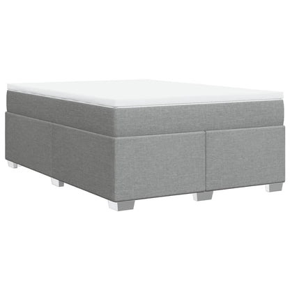 Giroletto a Molle con Materasso Grigio Chiaro 140x200cm Tessuto | homemem39