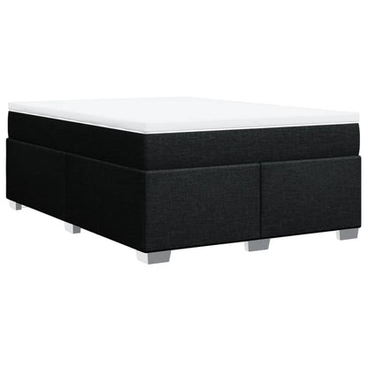 Giroletto a Molle con Materasso Nero 140x200 cm in Tessuto - homemem39