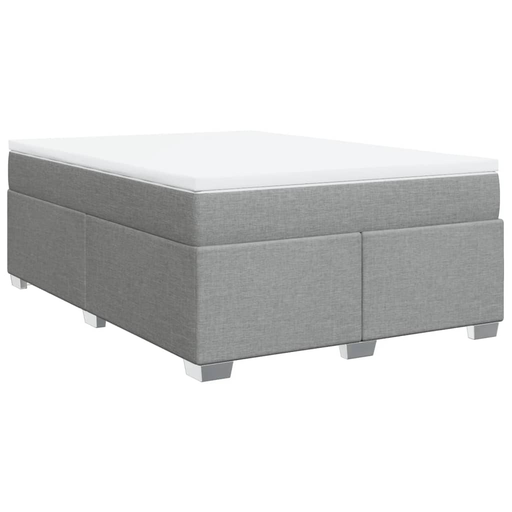 Giroletto a Molle con Materasso Grigio Chiaro160x200 cm Tessuto | homemem39
