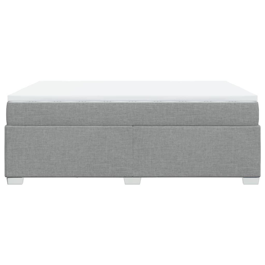 Giroletto a Molle con Materasso Grigio Chiaro160x200 cm Tessuto | homemem39