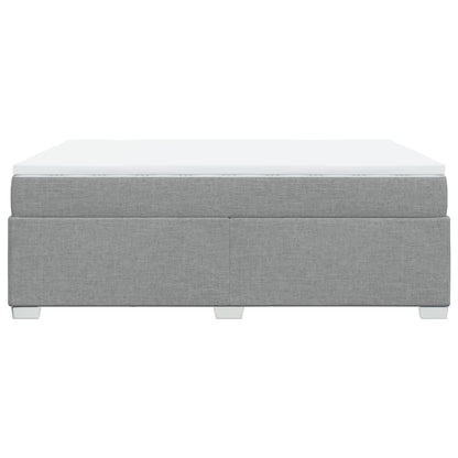 Giroletto a Molle con Materasso Grigio Chiaro160x200 cm Tessuto | homemem39