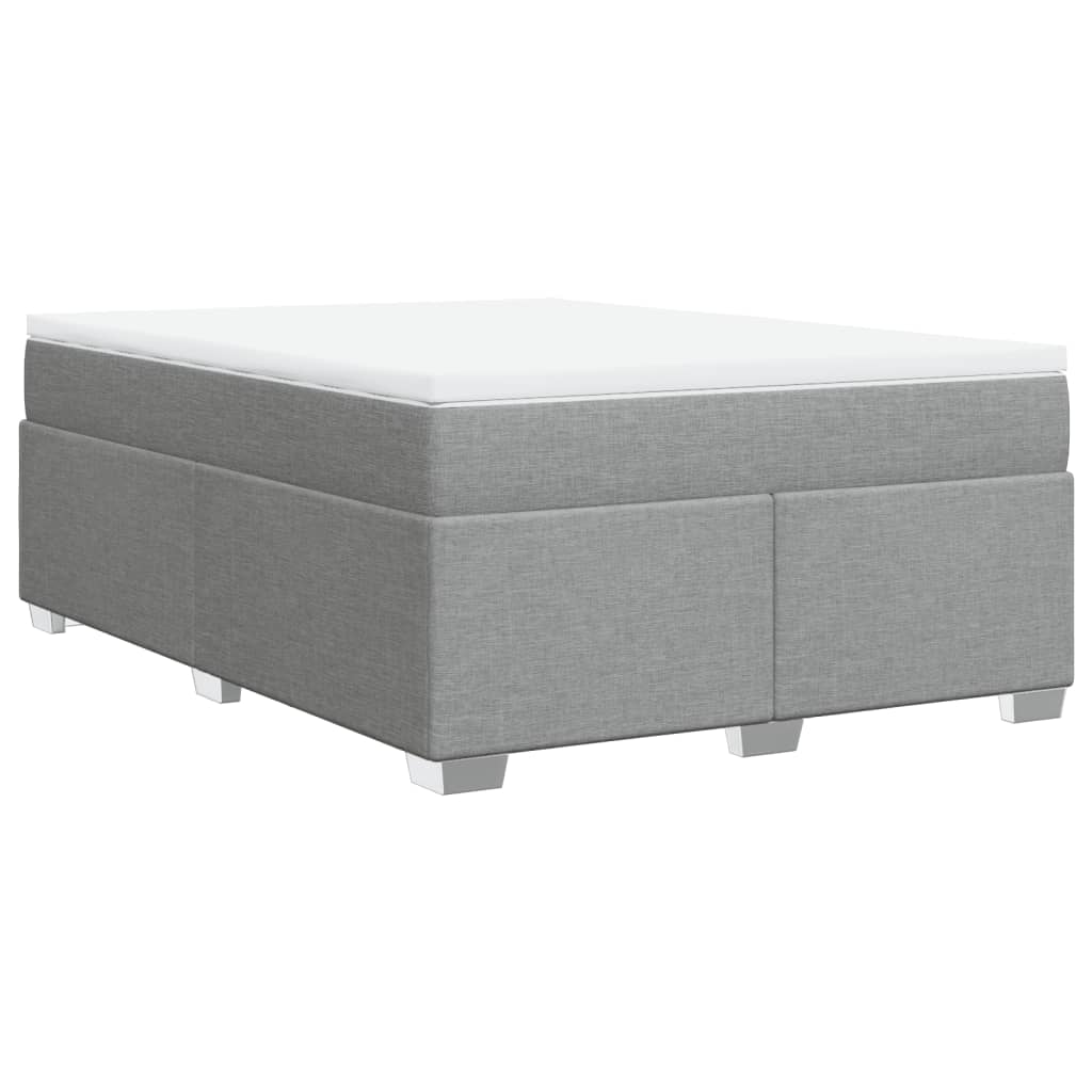 Giroletto a Molle con Materasso Grigio Chiaro160x200 cm Tessuto | homemem39