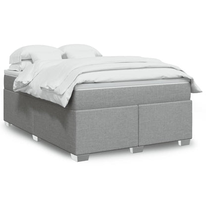 Giroletto a Molle con Materasso Grigio Chiaro160x200 cm Tessuto | homemem39