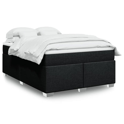 Giroletto a Molle con Materasso Nero 160x200 cm in Tessuto | homemem39