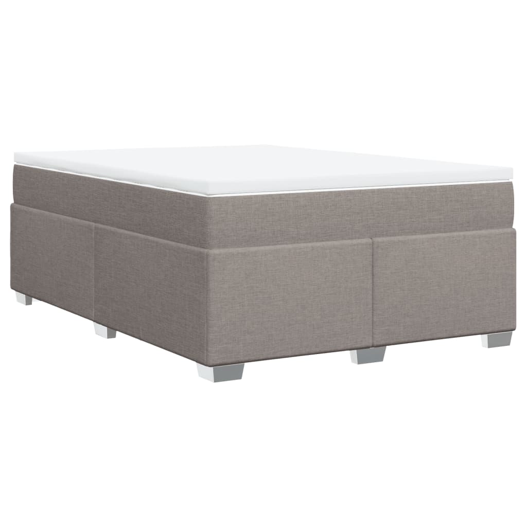 Giroletto a Molle con Materasso Tortora 160x200 cm in Tessuto | homemem39