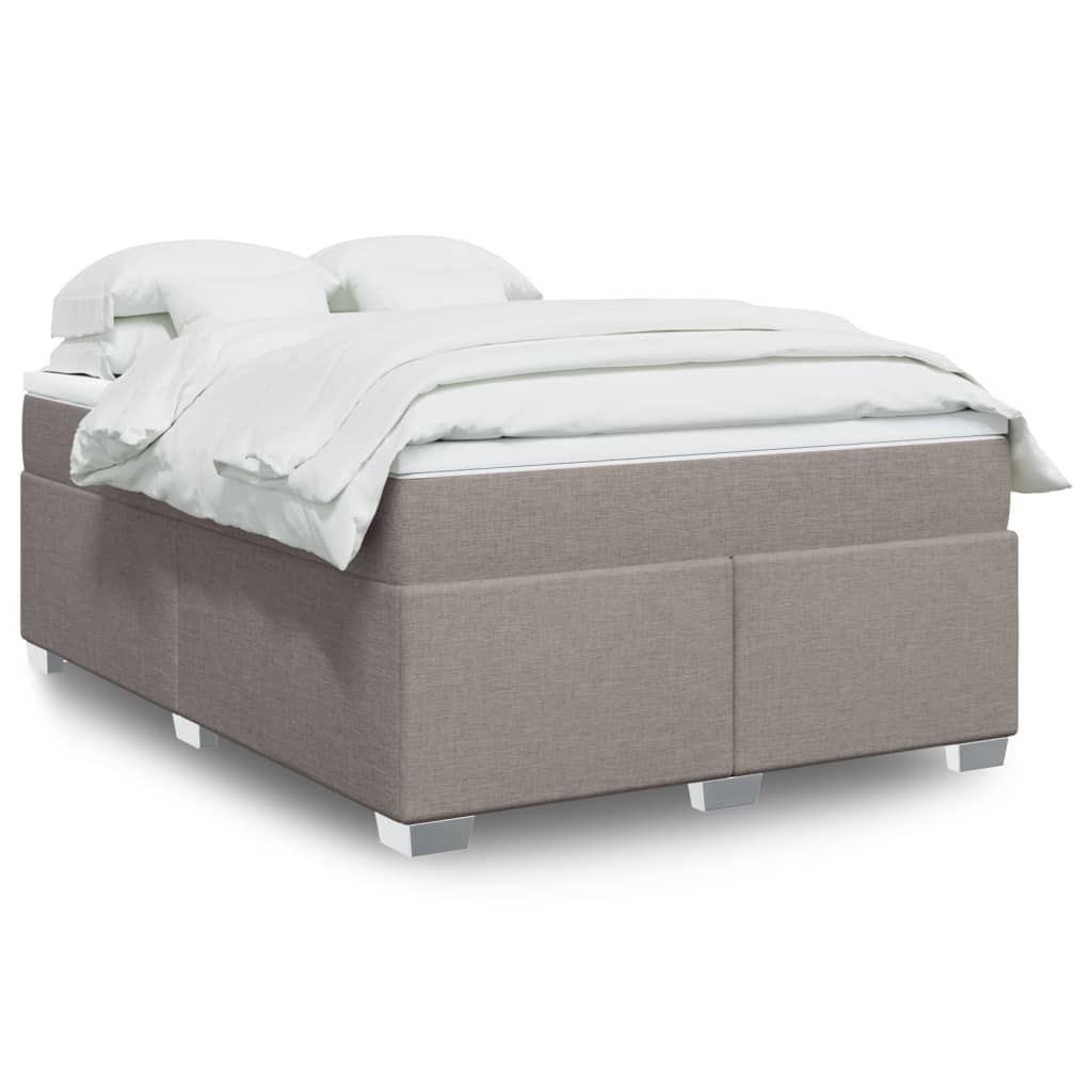 Giroletto a Molle con Materasso Tortora 160x200 cm in Tessuto | homemem39