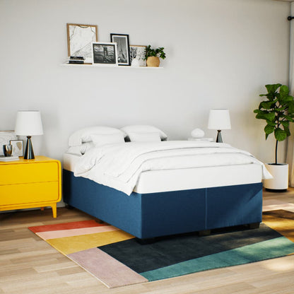 Giroletto a Molle con Materasso Blu 160x200 cm in Tessuto | homemem39