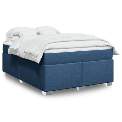 Giroletto a Molle con Materasso Blu 160x200 cm in Tessuto | homemem39