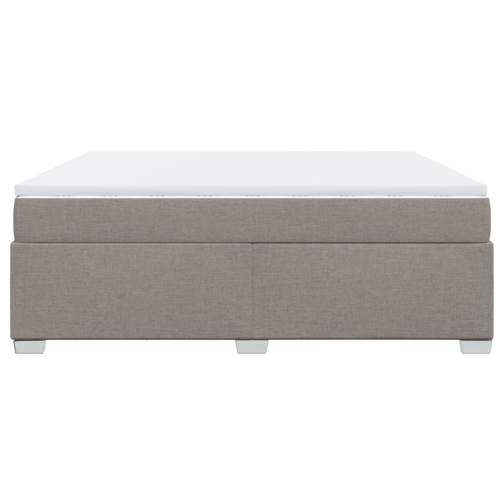 Giroletto a Molle con Materasso Tortora 180x200 cm in Tessuto | homemem39