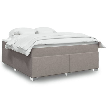 Giroletto a Molle con Materasso Tortora 180x200 cm in Tessuto | homemem39