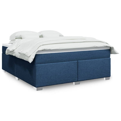Giroletto a Molle con Materasso Blu 180x200 cm in Tessuto | homemem39