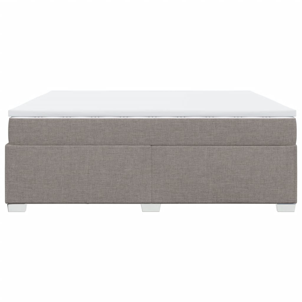 Giroletto a Molle con Materasso Tortora 200x200 cm in Tessuto | homemem39