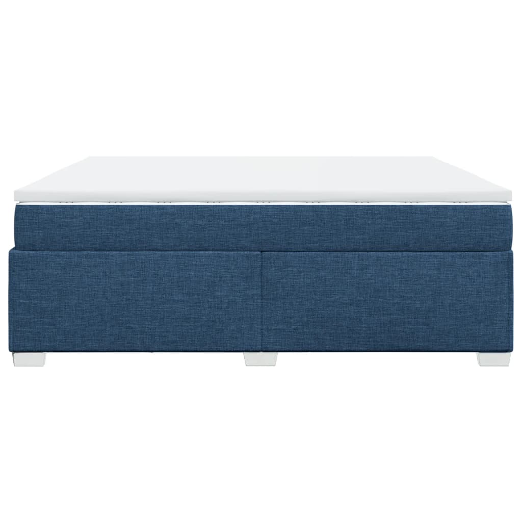 Giroletto a Molle con Materasso Blu 200x200 cm in Tessuto | homemem39