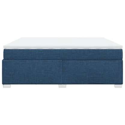 Giroletto a Molle con Materasso Blu 200x200 cm in Tessuto | homemem39