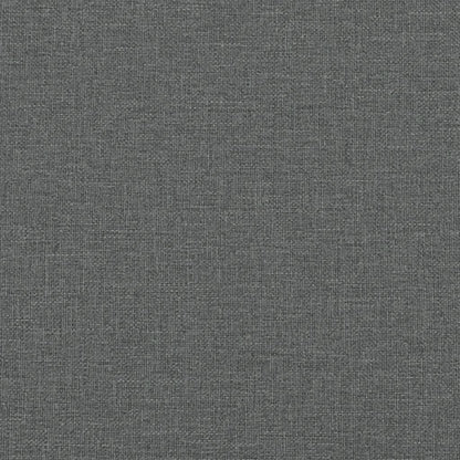 Giroletto a Molle con Materasso Grigio Scuro 90x190 cm Tessuto