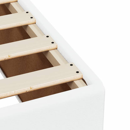 Giroletto a Molle con Materasso Bianco 90x200 cm in Similpelle - homemem39