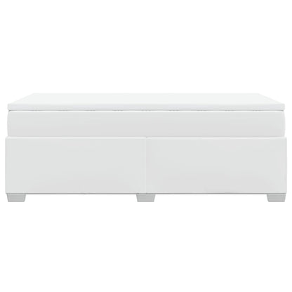 Giroletto a Molle con Materasso Bianco 100x200 cm in Similpelle - homemem39