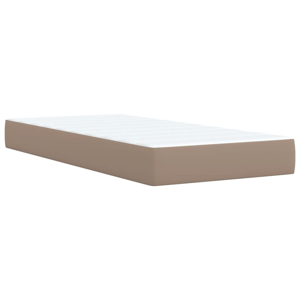 Giroletto a Molle con Materasso Cappuccino 100x200cm Similpelle | homemem39