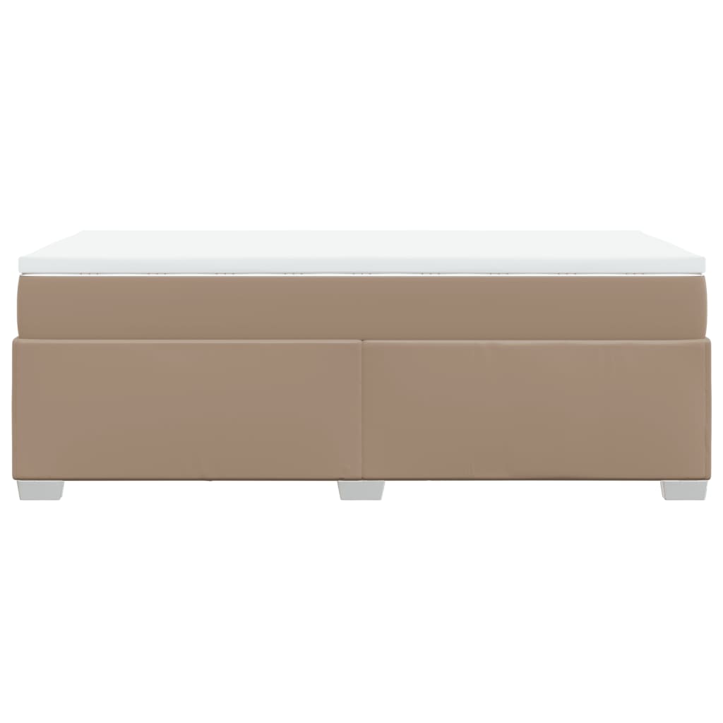 Giroletto a Molle con Materasso Cappuccino 100x200cm Similpelle | homemem39