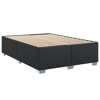 Giroletto a Molle con Materasso Nero 140x190 cm in Similpelle | homemem39