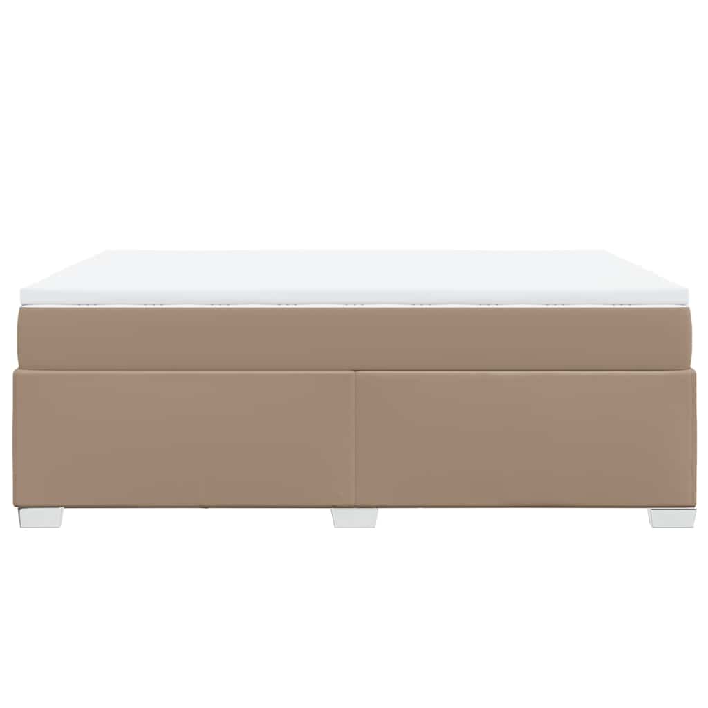 Giroletto a Molle con Materasso Cappuccino 140x190cm Similpelle - homemem39