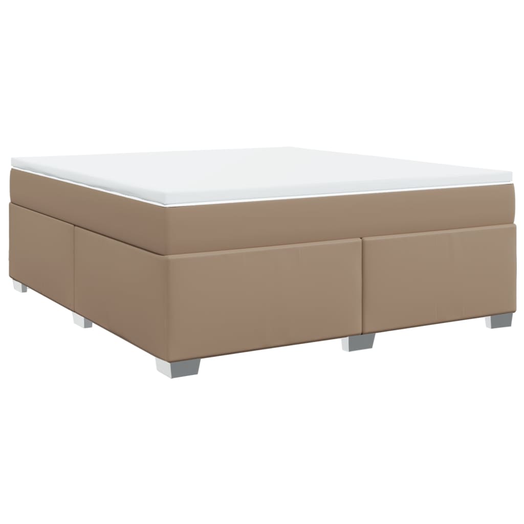 Giroletto a Molle con Materasso Cappuccino 180x200cm Similpelle | homemem39