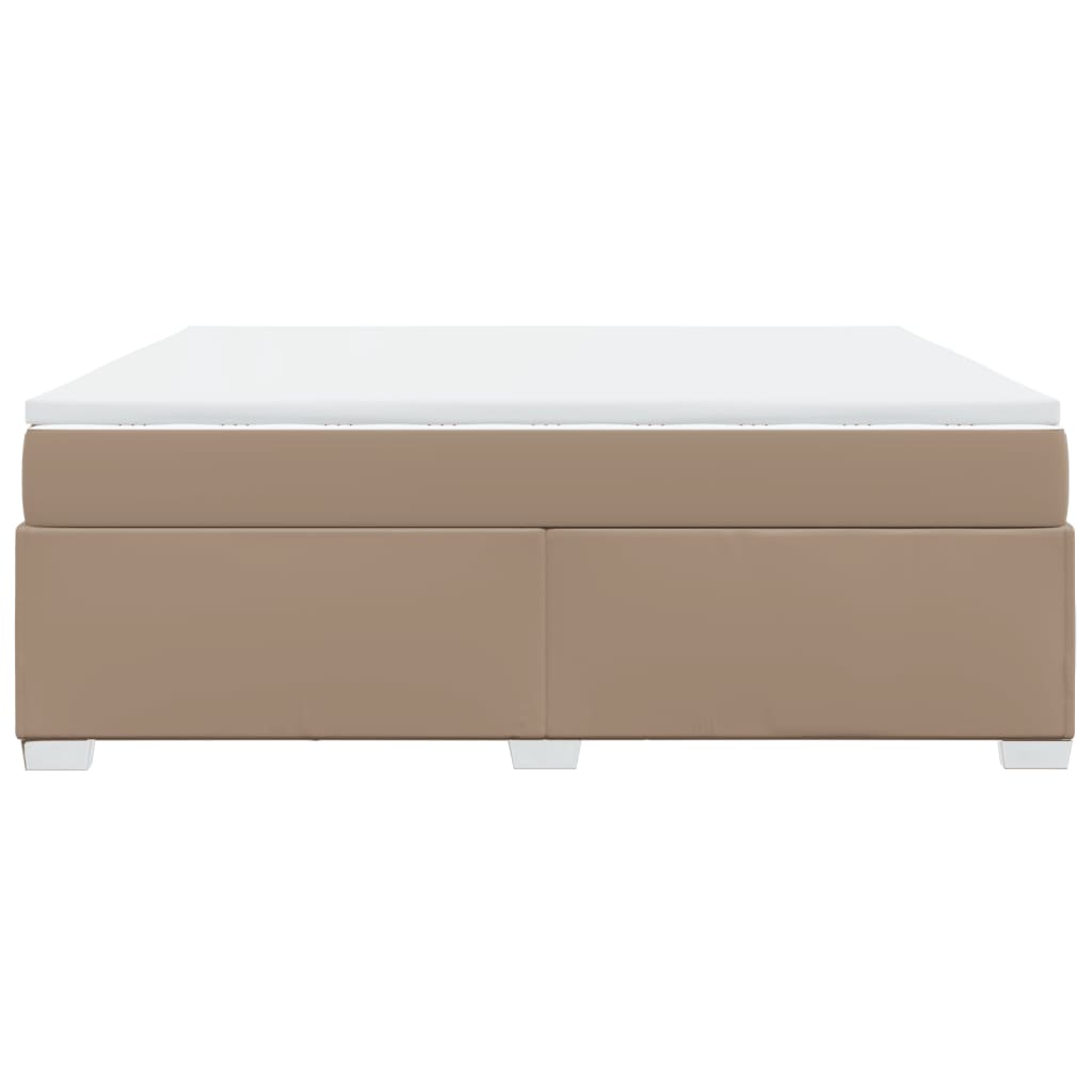 Giroletto a Molle con Materasso Cappuccino 180x200cm Similpelle | homemem39