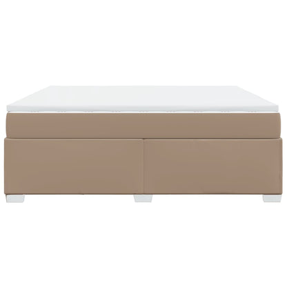 Giroletto a Molle con Materasso Cappuccino 180x200cm Similpelle | homemem39