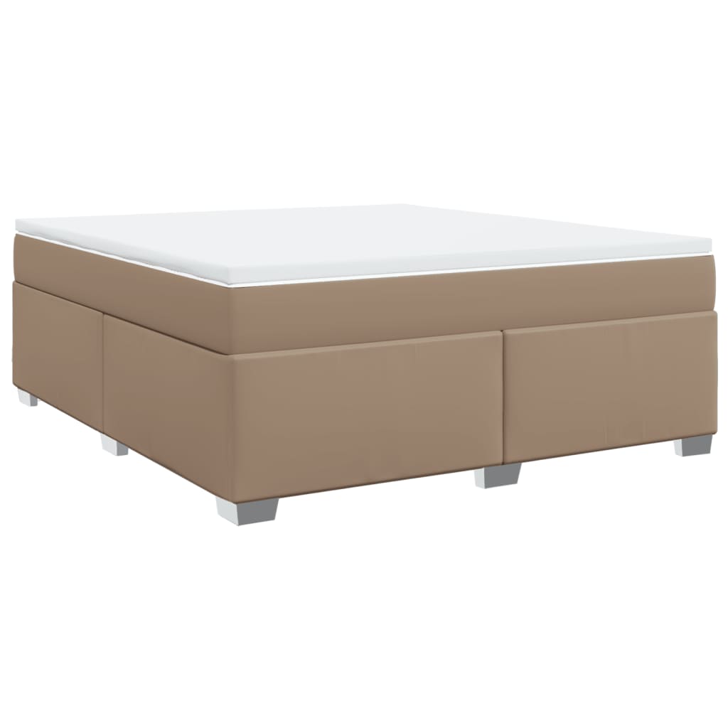 Giroletto a Molle con Materasso Cappuccino 180x200cm Similpelle | homemem39