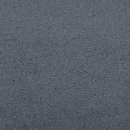 Giroletto a Molle con Materasso Grigio Scuro 120x200 cm Velluto