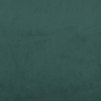 Giroletto a Molle con Materasso Verde Scuro 120x200 cm Velluto