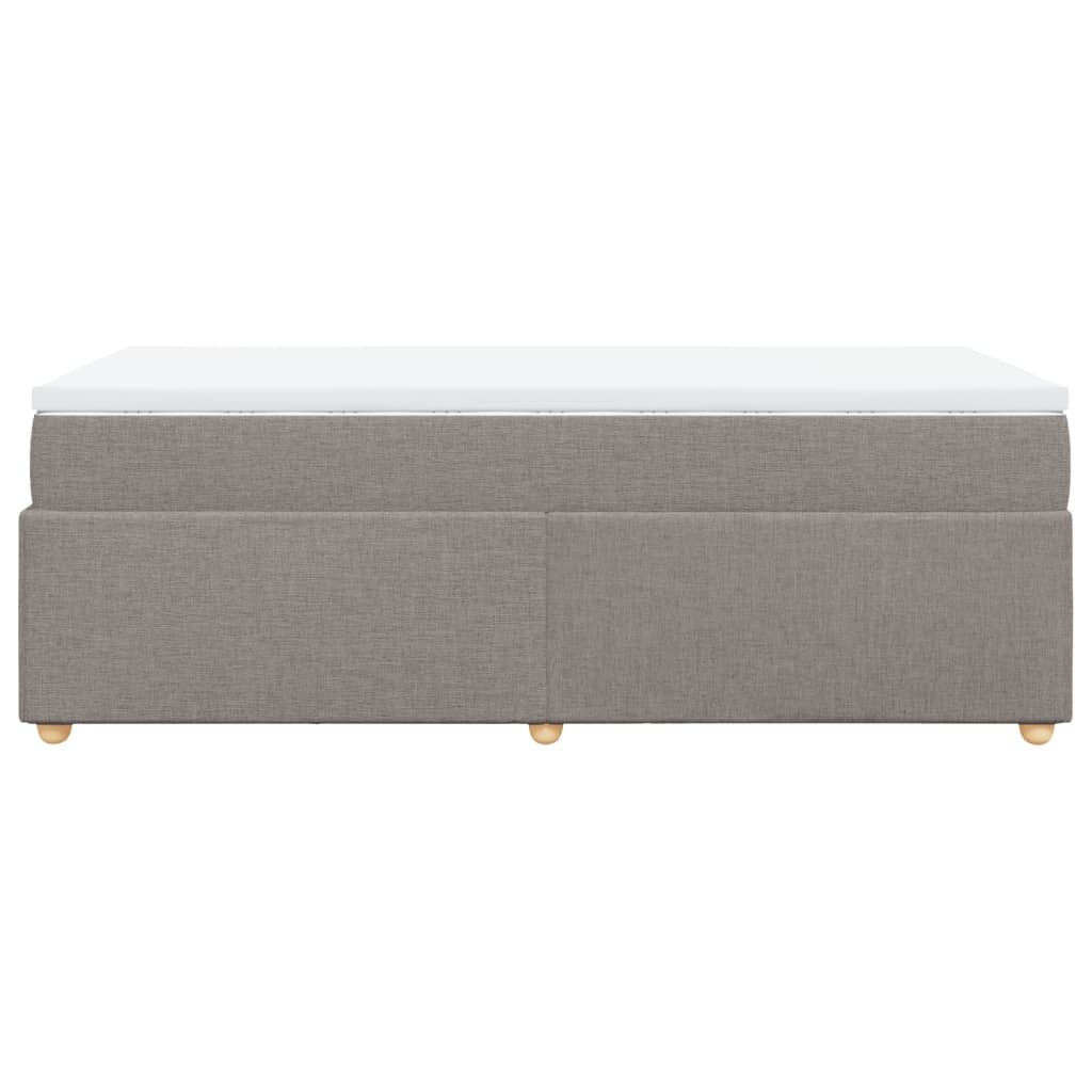 Giroletto a Molle con Materasso Tortora 80x200 cm inTessuto | homemem39