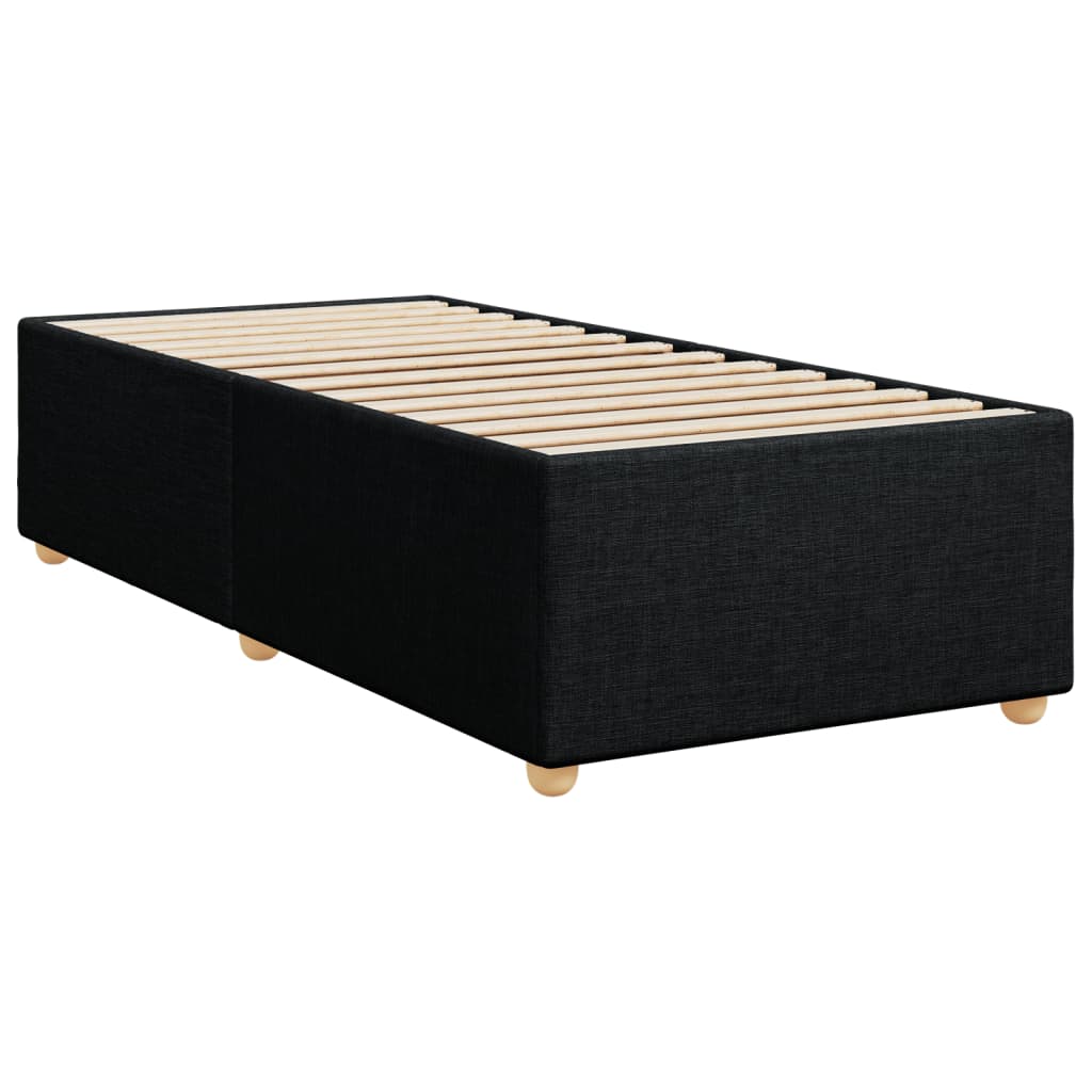 Giroletto a Molle con Materasso Nero 90x190 cm in Tessuto | homemem39