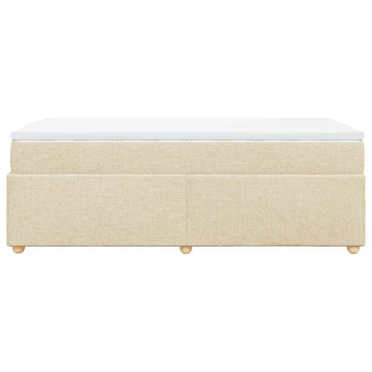 Giroletto a Molle con Materasso Crema 90x200 cm inTessuto