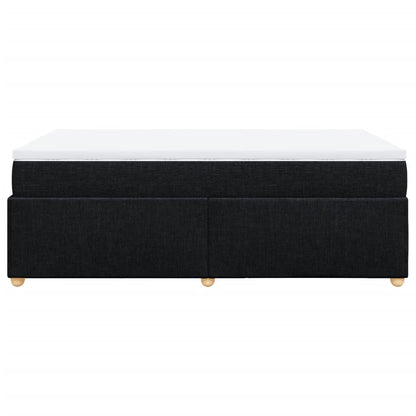 Giroletto a Molle con Materasso Nero 120x190 cm in Tessuto | homemem39